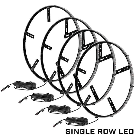 Oracle Lighting LED, Mount To Brake Dust Shield, 16.5" Ring Diameter, ColorSHIFT, Set Of 4 4215-334